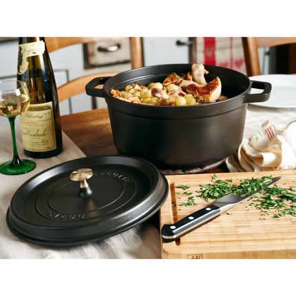 Staub La Cocotte 8.4 l cast iron round Cocotte, black - Visual Imperfections
