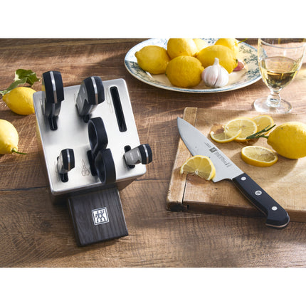 ZWILLING Gourmet 7 Piece, SELF-SHARPENING BLOCK SET, brown