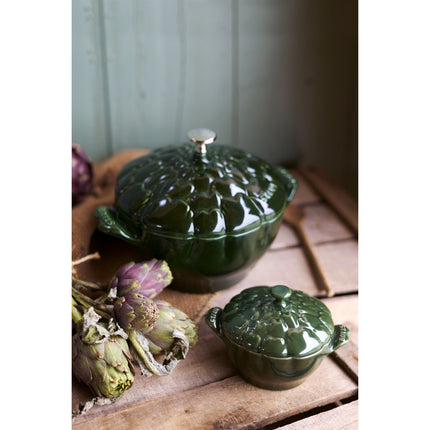 Staub La Cocotte 3 l cast iron artichoke Cocotte, basil-green