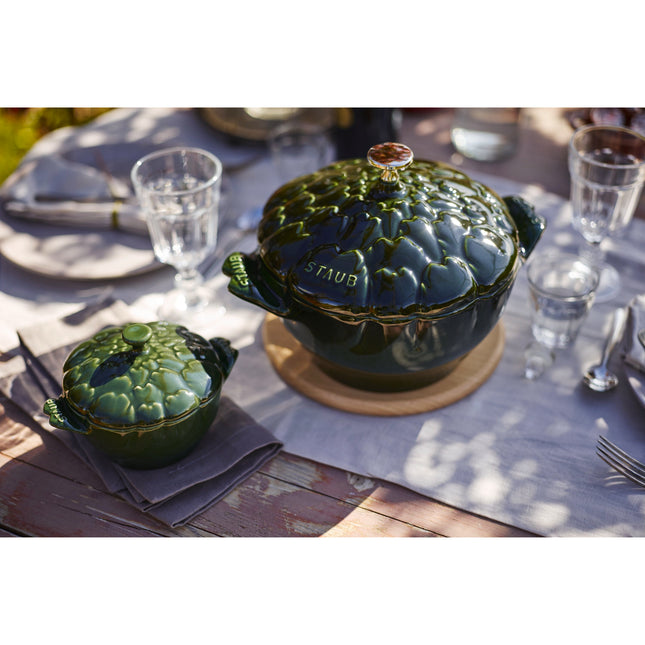 Staub La Cocotte 3 l cast iron artichoke Cocotte, basil-green