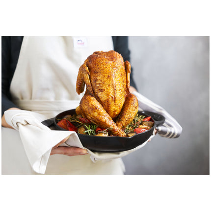 Staub Specialities 24 cm Cast Iron Round Roaster – Black