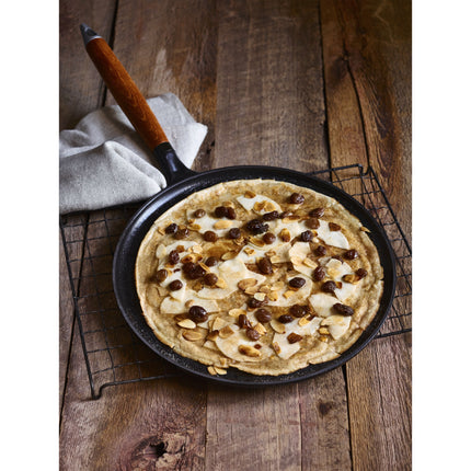 Staub Pans 28 cm cast iron Pancake pan with wooden handle