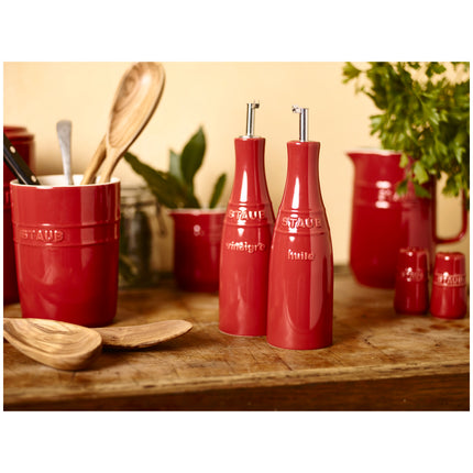 Staub Ceramique 250 ml / 2 Piece ceramic Oil and vinegar set, cherry