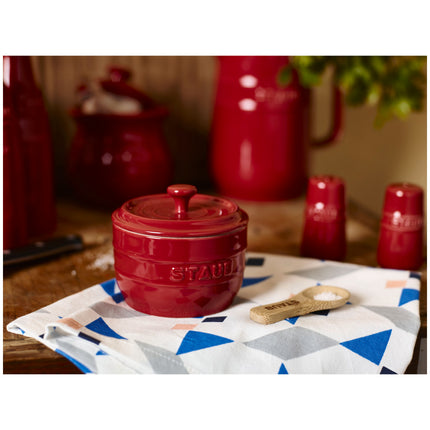 Staub Ceramique 8 cm ceramic Salt crock, cherry