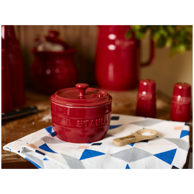 Staub Ceramique 8 cm ceramic Salt crock, cherry