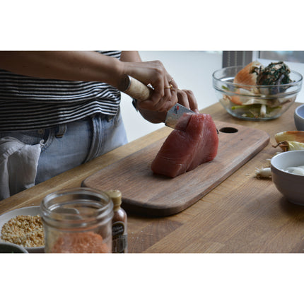 MIYABI BIRCHWOOD 5000MCD 7-inch, Santoku, brown