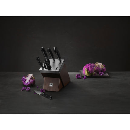 ZWILLING Pro 7 Piece, SELF SHARPENING BLOCK SET, brown