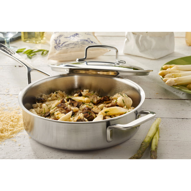 Demeyere Intense 5 24 cm 18/10 Stainless Steel Saute pan with lid
