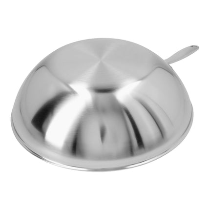 Demeyere Industry 5 30 cm / 12 inch 18/10 Stainless Steel Wok flat bottom