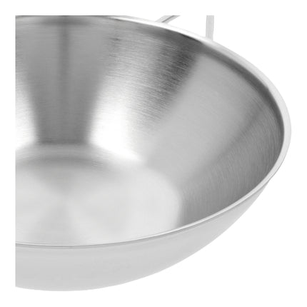 Demeyere Industry 5 30 cm / 12 inch 18/10 Stainless Steel Wok flat bottom