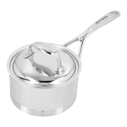 Demeyere Atlantis 7 1 l 18/10 Stainless Steel round Sauce pan with lid, silver