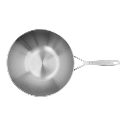Demeyere Industry 5 30 cm / 12 inch 18/10 Stainless Steel Wok flat bottom