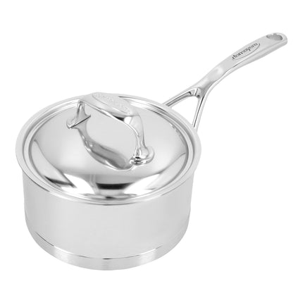 Demeyere Atlantis 7 1.5 l 18/10 Stainless Steel round Sauce pan with lid, silver