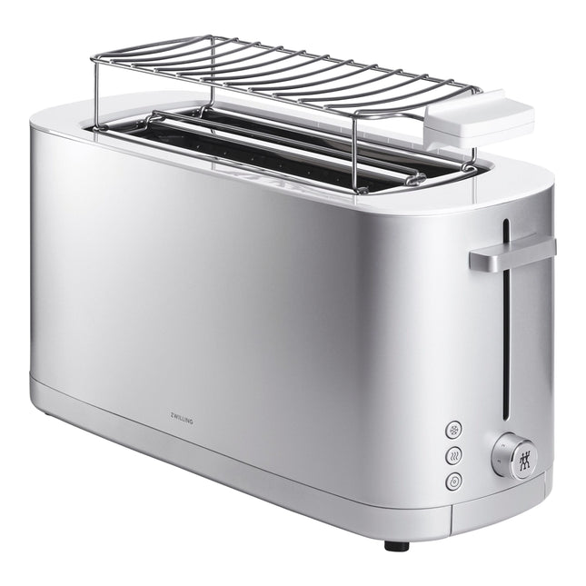 ZWILLING 2 LONG SLOTS TOASTER WITH BUN WARMER - SILVER