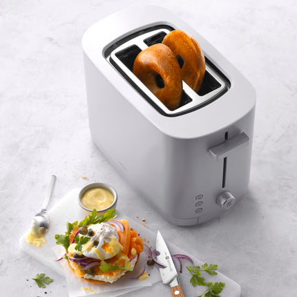 ZWILLING 2 SHORT SLOTS TOASTER WITH BUN WARMER - SILVER