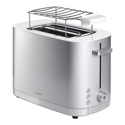 ZWILLING 2 SHORT SLOTS TOASTER WITH BUN WARMER - SILVER
