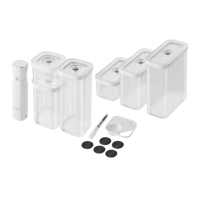 ZWILLING CUBE Vacuum starter set, S & M / 9-pcs, transparent-white