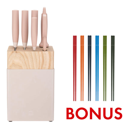 ZWILLING Now S 7 Piece, Knife block set with Bonus Chopstick