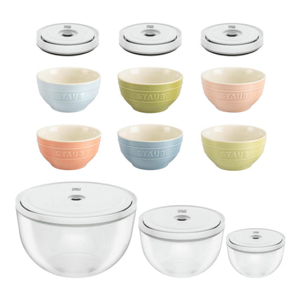 Fresh & Save Bowls and STAUB Macaroon Set