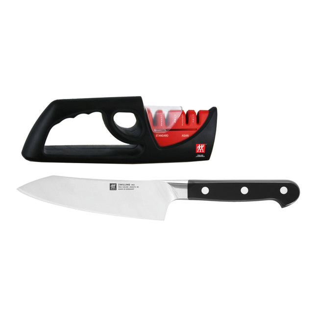 ZWILLING Pro ZWILLING PRO ROCKING SANTOKU AND SHARPENER SET