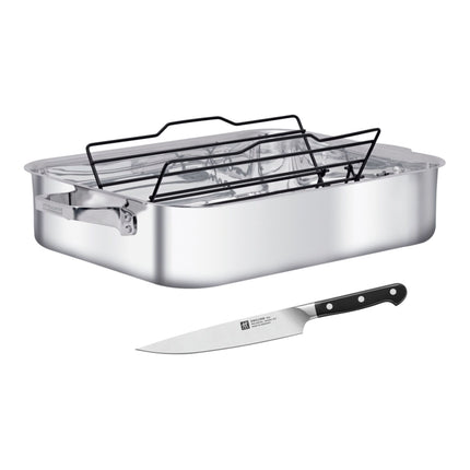 ZWILLING ZWILLING PRO 8" CARVING KNIFE AND TRUCLAD 9.75L/10Qt OVEN DISH