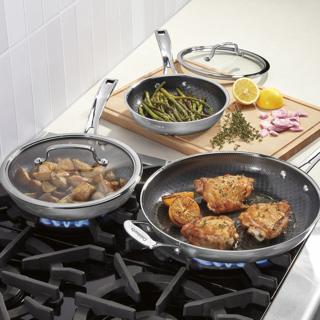 Cuisinart 6-Piece FusionPlus™ Nonstick Stainless Skillet Set