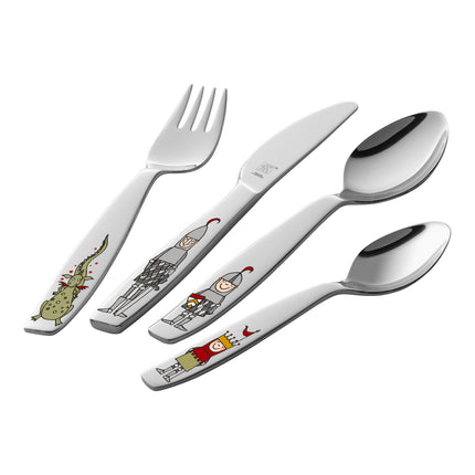 ZWILLING Eckbert 4 Piece, Children's flatware set, silver