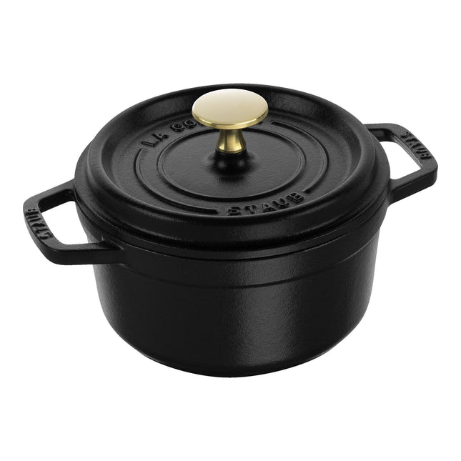 Staub La Cocotte 1.25 l cast iron round Cocotte, black