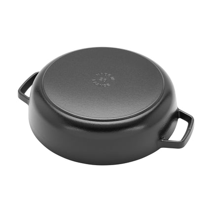 Staub 3.7 L Cast Iron Round Saute Pan with Chistera Lid
