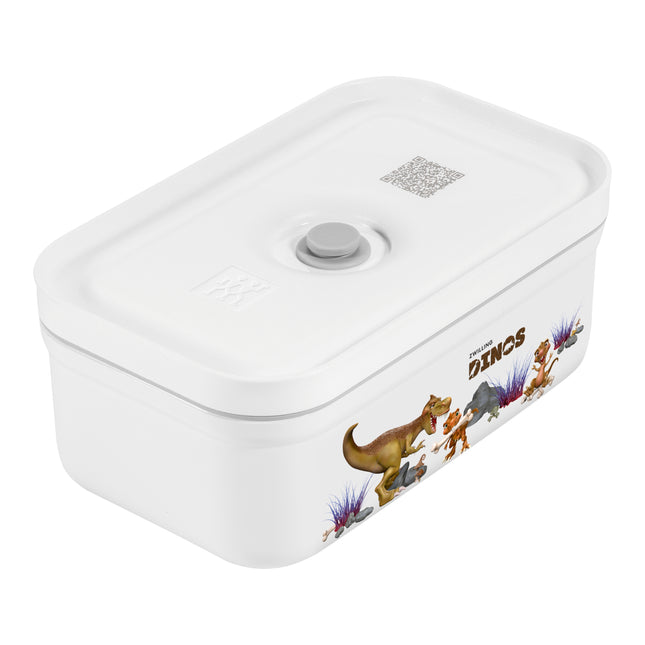ZWILLING Dinos M DINOS Vacuum Lunch Box with divider, plastic, white-grey