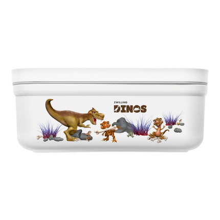 ZWILLING Dinos M DINOS Vacuum Lunch Box with divider, plastic, white-grey