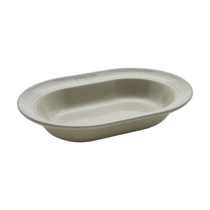 Staub Dining Line 25 cm ceramic oval serving dish, white