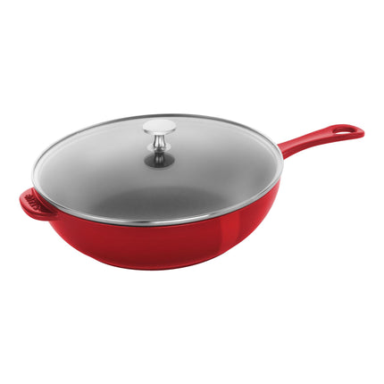 Staub Pans 26 cm / 10 inch cast iron DAILY PAN WITH GLASS LID