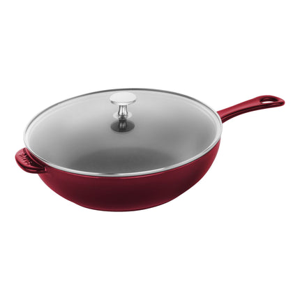 Staub Pans 26 cm / 10 inch cast iron DAILY PAN WITH GLASS LID