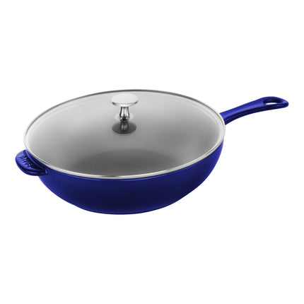 Staub Pans 26 cm / 10 inch cast iron DAILY PAN WITH GLASS LID