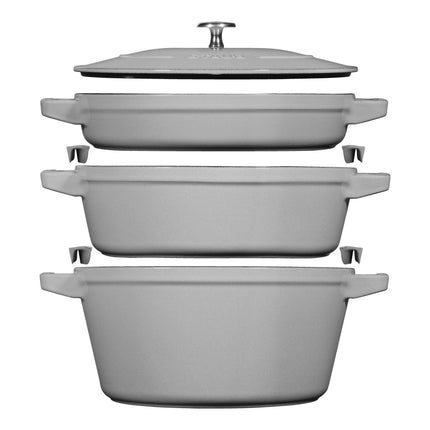 Staub Stackable Set Stackable Set Large 4 Piece, cast iron