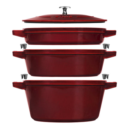 Staub Stackable Set Stackable Set Large 4 Piece, cast iron