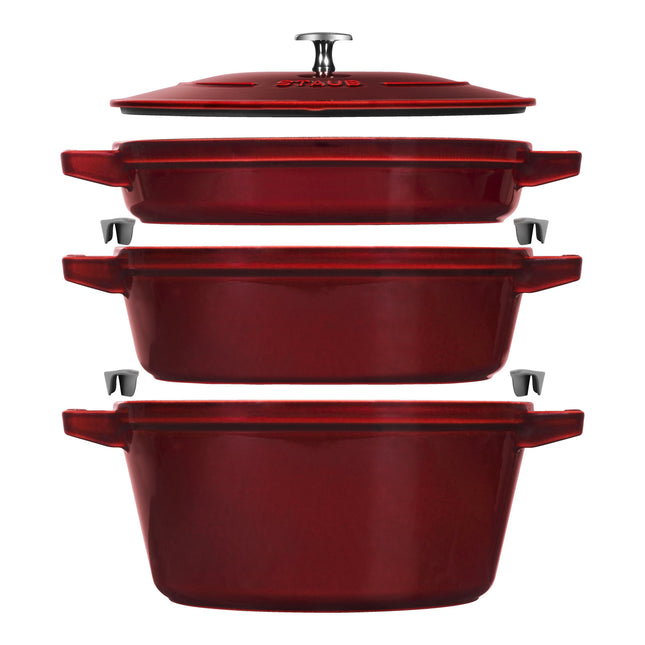 Staub Stackable Set Stackable Set Large 4 Piece, cast iron