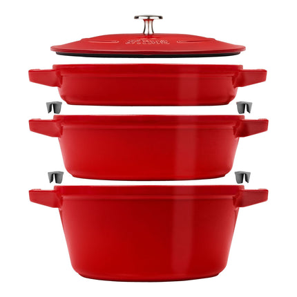 Staub Stackable Set Stackable Set Medium 4 Piece, cast iron