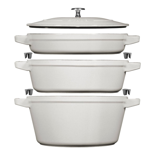 Staub Stackable Set Stackable Set Medium 4 Piece, cast iron