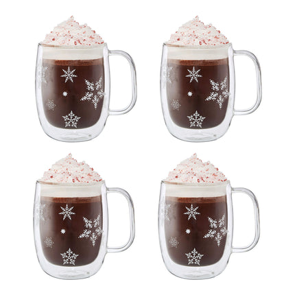 ZWILLING Sorrento Plus Snowflake double-walled mug set 4 Piece