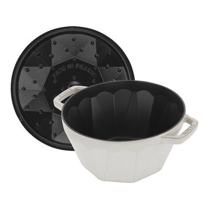 Staub La Cocotte 2.8 l cast iron Diamond Cocotte, white truffle