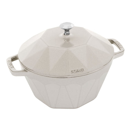 Staub La Cocotte 2.8 l cast iron Diamond Cocotte, white truffle