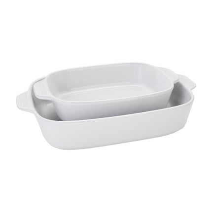 Henckels Ceramic 8 Piece Bakeware set, white