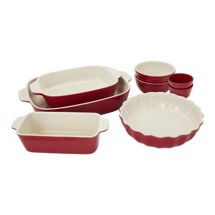 Henckels Ceramic 8 Piece Bakeware set, white