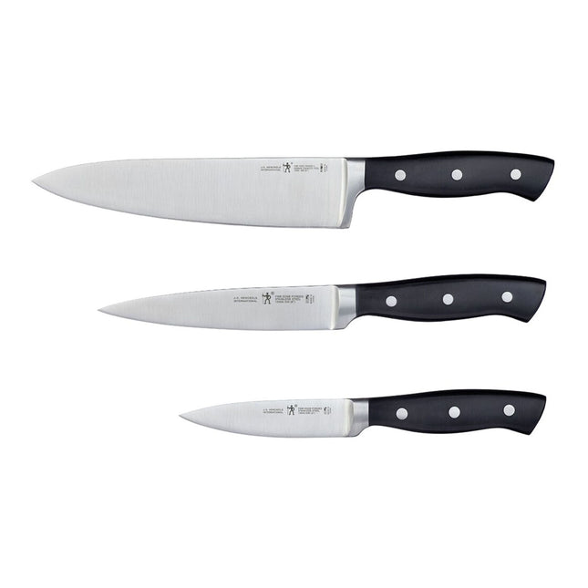 Henckels Fine Edge Forged II 3 Piece, Knife set, black