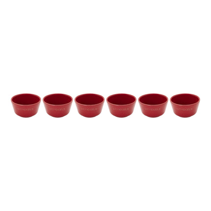 Henckels Ceramic 6 Piece round Bakeware set, dark-blue