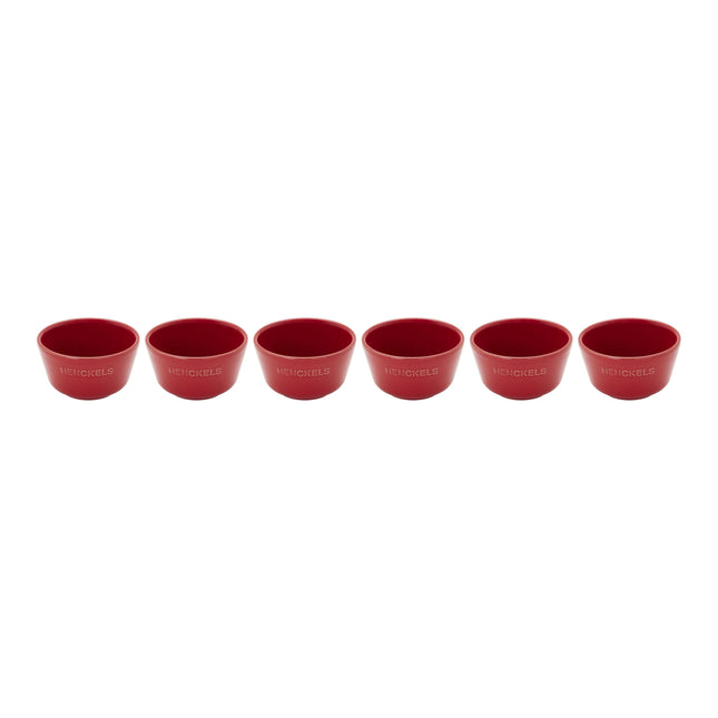 Henckels Ceramic 6 Piece round Bakeware set, dark-blue