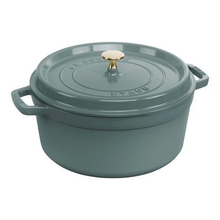 Staub La Cocotte 5.25 l cast iron round Cocotte, eucalyptus - Visual Imperfections