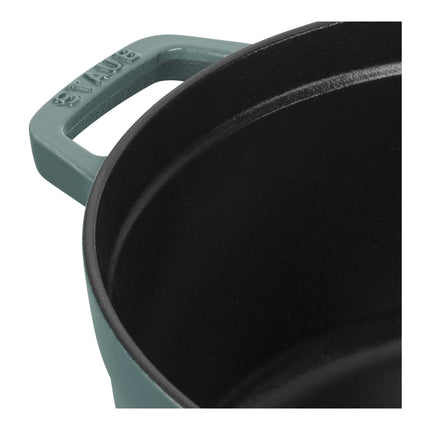 Staub La Cocotte 5.25 l cast iron round Cocotte, eucalyptus - Visual Imperfections